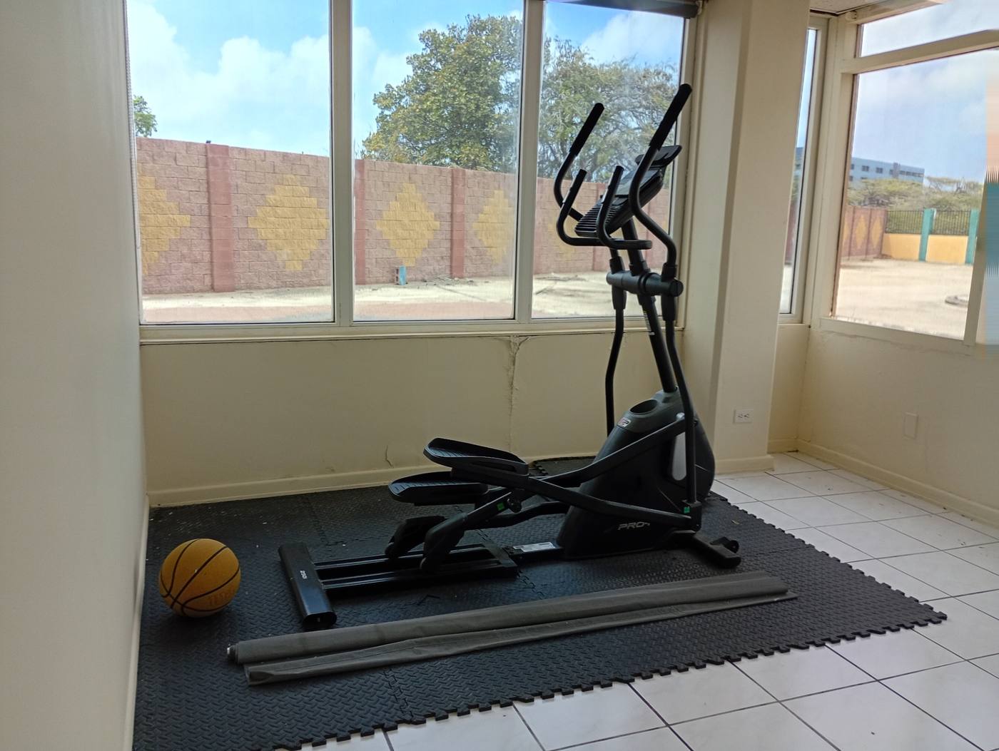On-campus fitness area