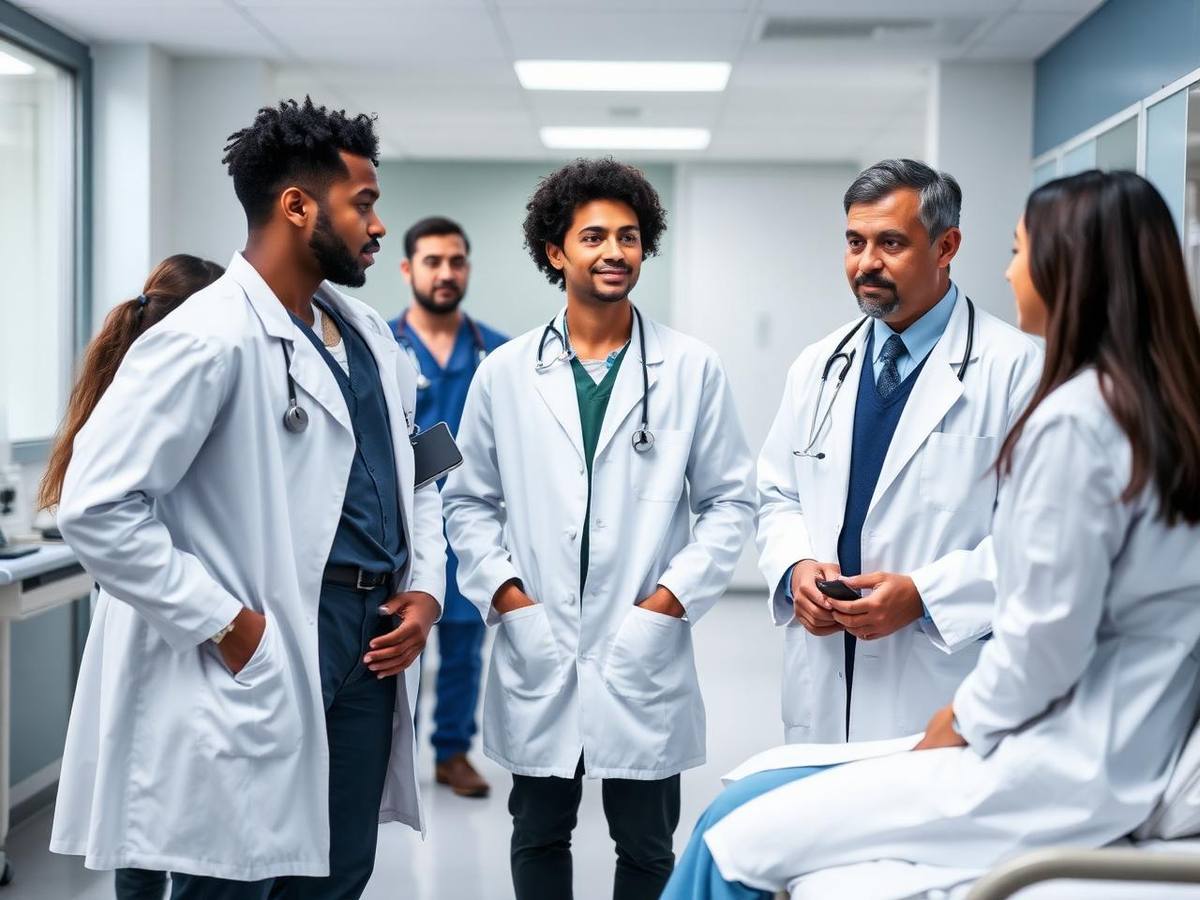 Aureus medical students on clinical rotations inside a US teaching hospital